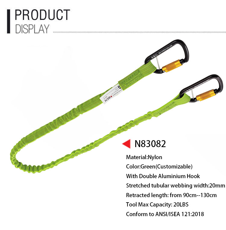 N83082 Doppelkarabiner Nylon-Werkzeughalteseil