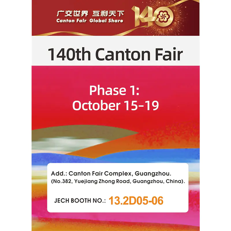 JECH stellt auf der 140. Canton Fair Phase 1 aus